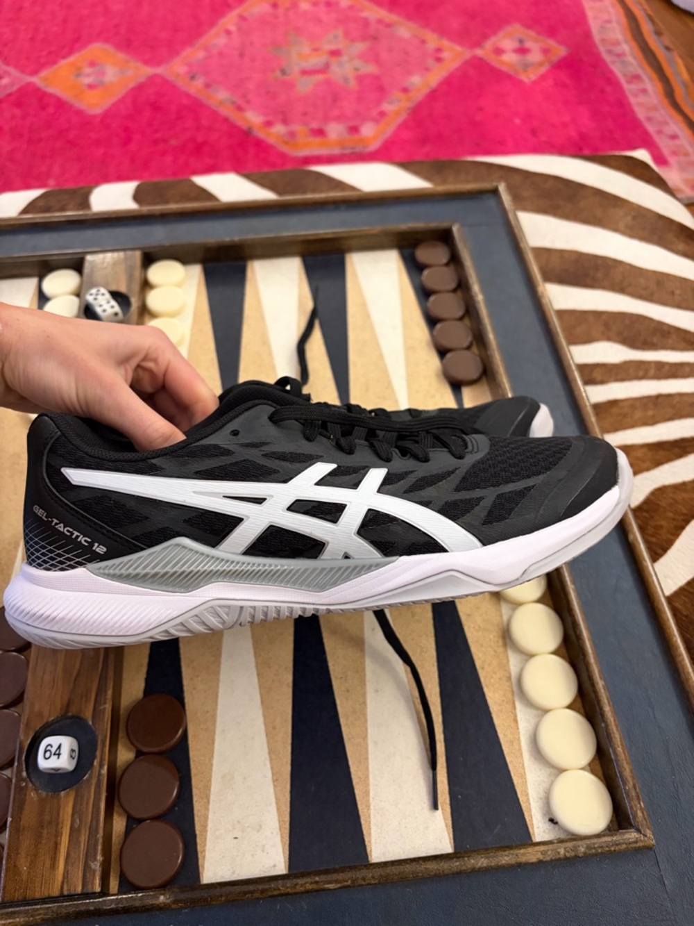 Asics squash shoe- Black and White GEL-Tactic 12 Women's Athletic Shoe